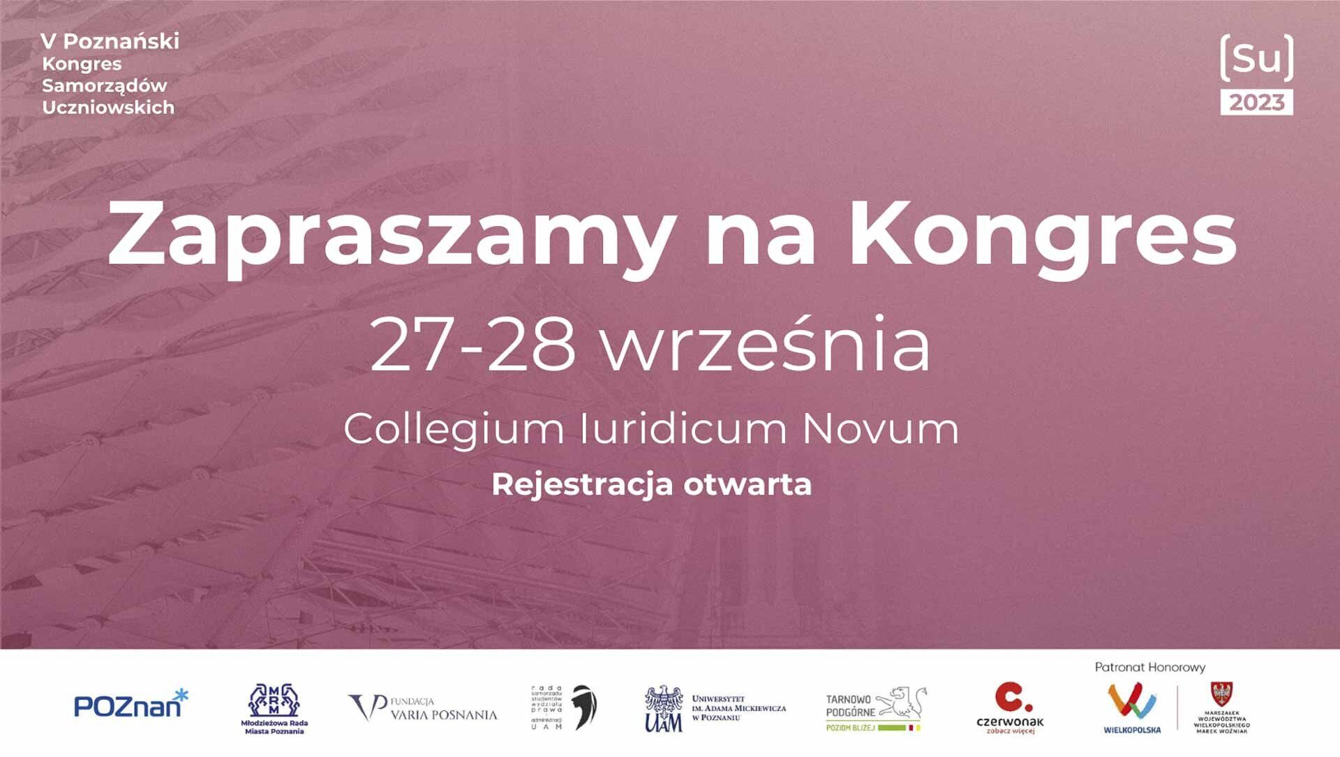 Poznański Kongres Samorządów Uczniowskich 2023, Fundacja Varia Posnania, miasto Poznań